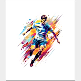 Football Soccer Player Sport Game Champion Competition Abstract Posters and Art